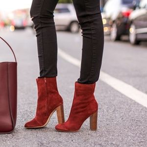 Veronika Bordeaux Tall Heeled Bootie